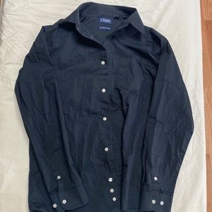 Chaps Boys L (14/16) Black Dress shirt